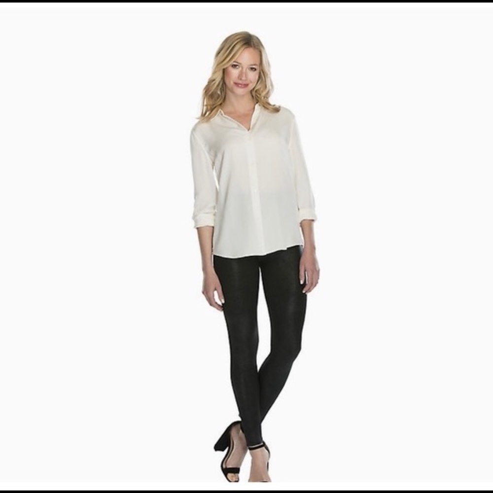 Spanx Faux Leather Legging Black NEW NWT M - Picture 4 of 7